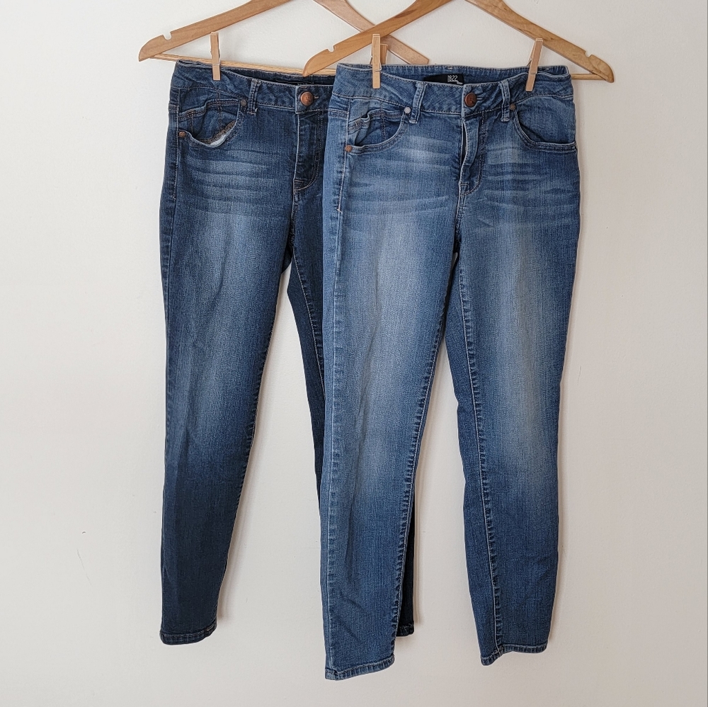 Set of 2 1822 denim jeans light wash dark wash